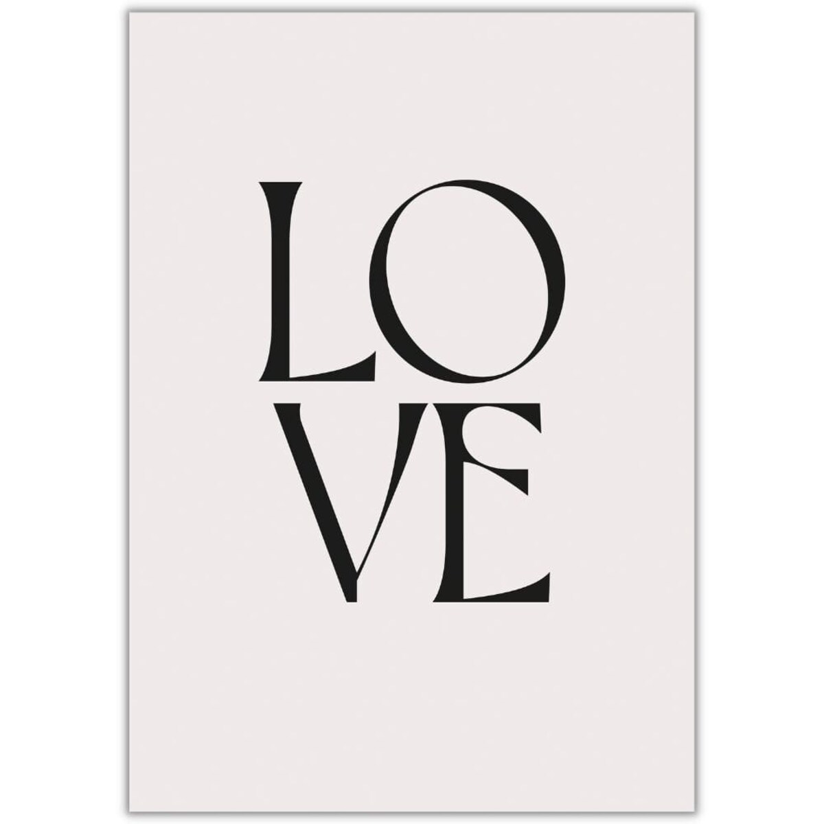 plakat love 30x40 cm