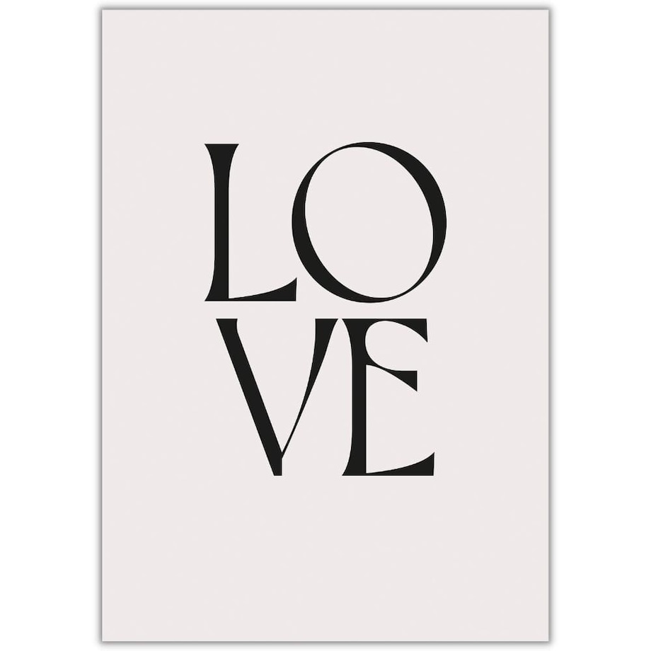 plakat love 30x40 cm
