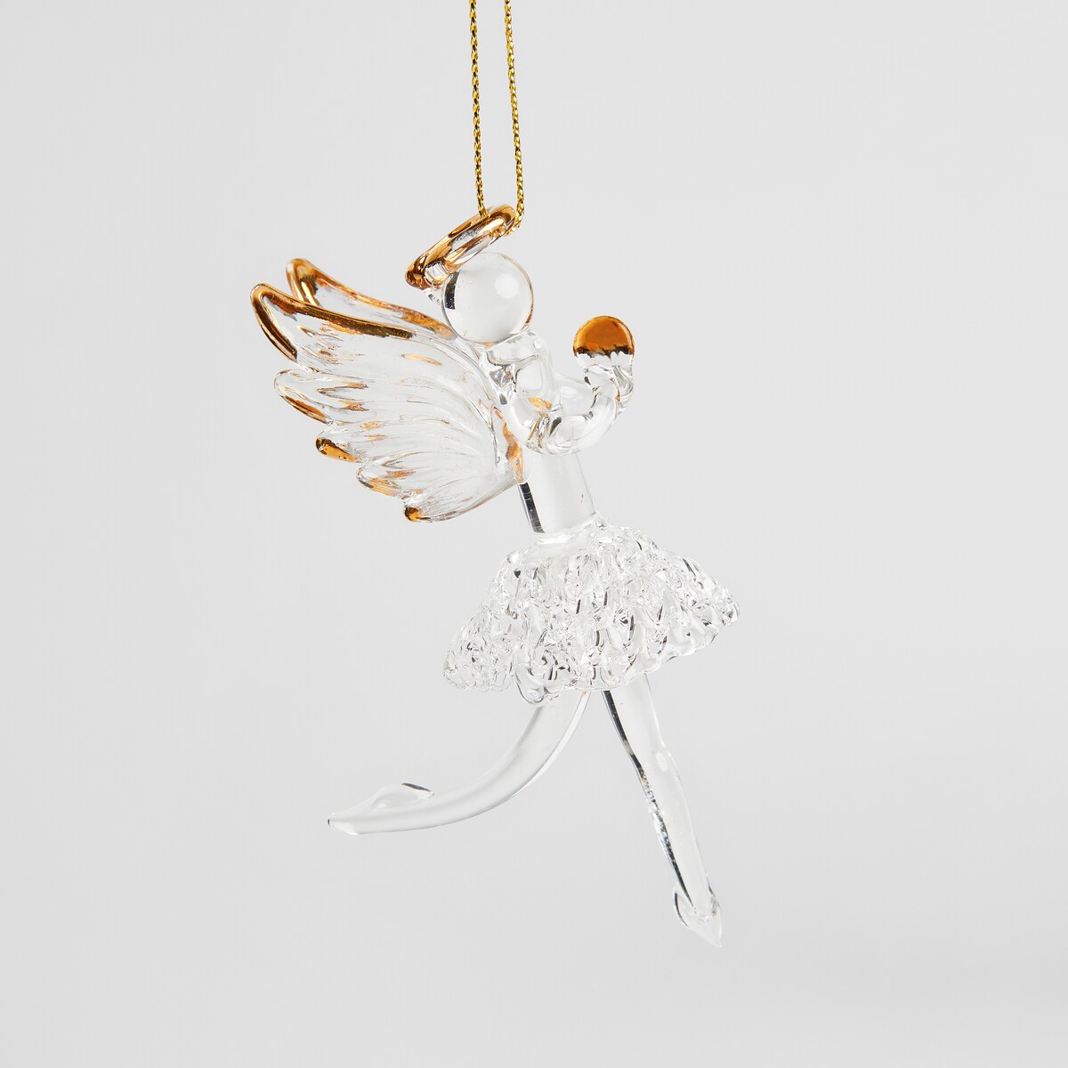 Dekoracja wisząca szklana Tinyangelos z motywem anioła