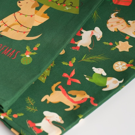 Komplet Ścierek Dogimas 45x65 cm z motywem choinki