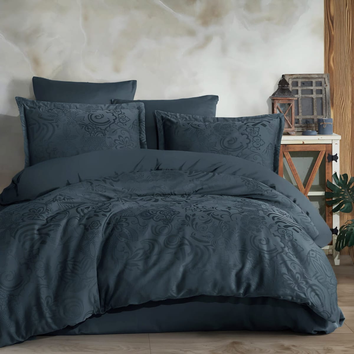 Pościel satyna bawełniana żakardowa 220x200 Jacquard Marbella