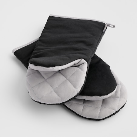 Komplet Rękawic Kuchennych Zifero 14x30 cm z motywem napisów