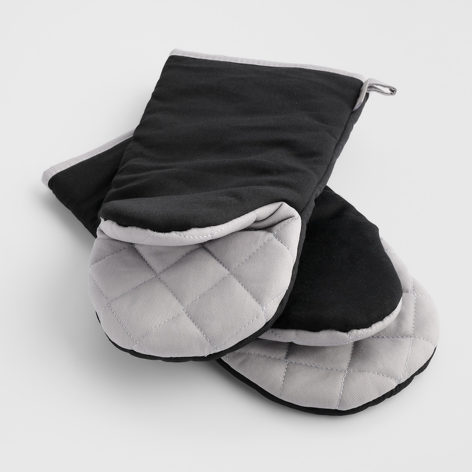 Komplet Rękawic Kuchennych Zifero 14x30 cm z motywem napisów