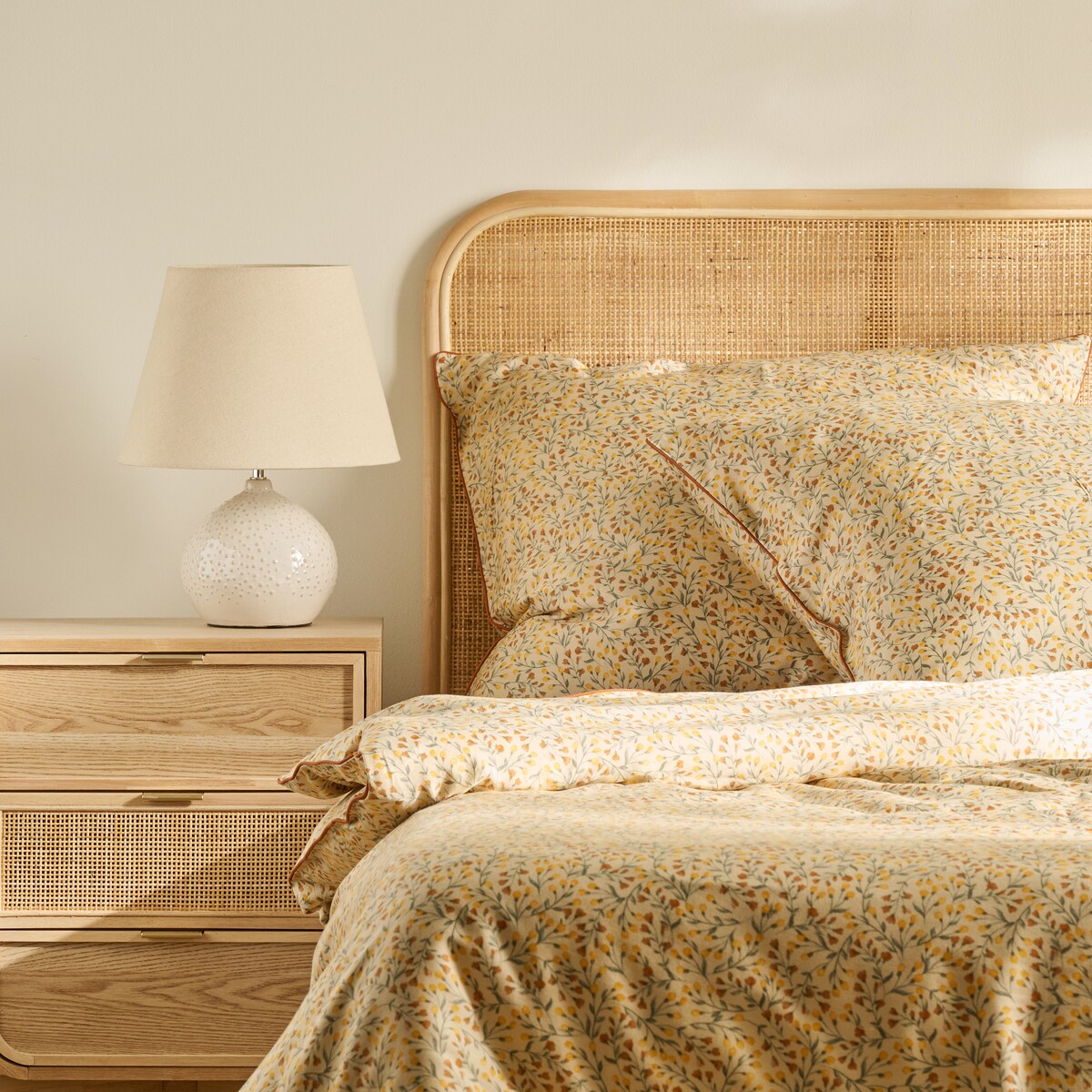 Pościel z bawełny satynowej Crisenta 200x220 cm z motywem kwiatowym