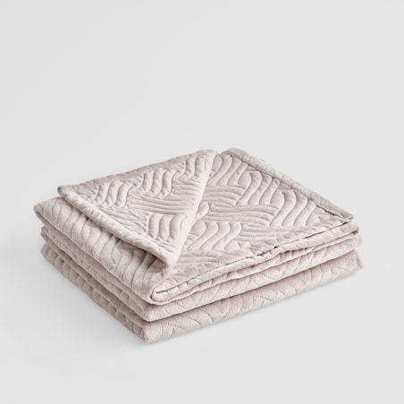 Jednokolorowa narzuta na łóżko z wytłoczonym wzorem Bessaria 200x220 cm