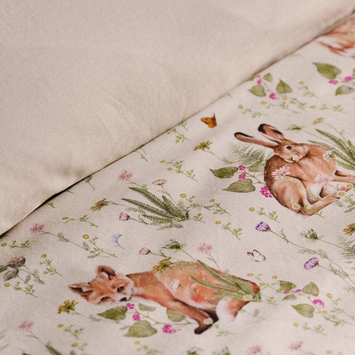 Pościel z bawełny satynowej Bambik 200x220 cm z motywem zwierzęcym