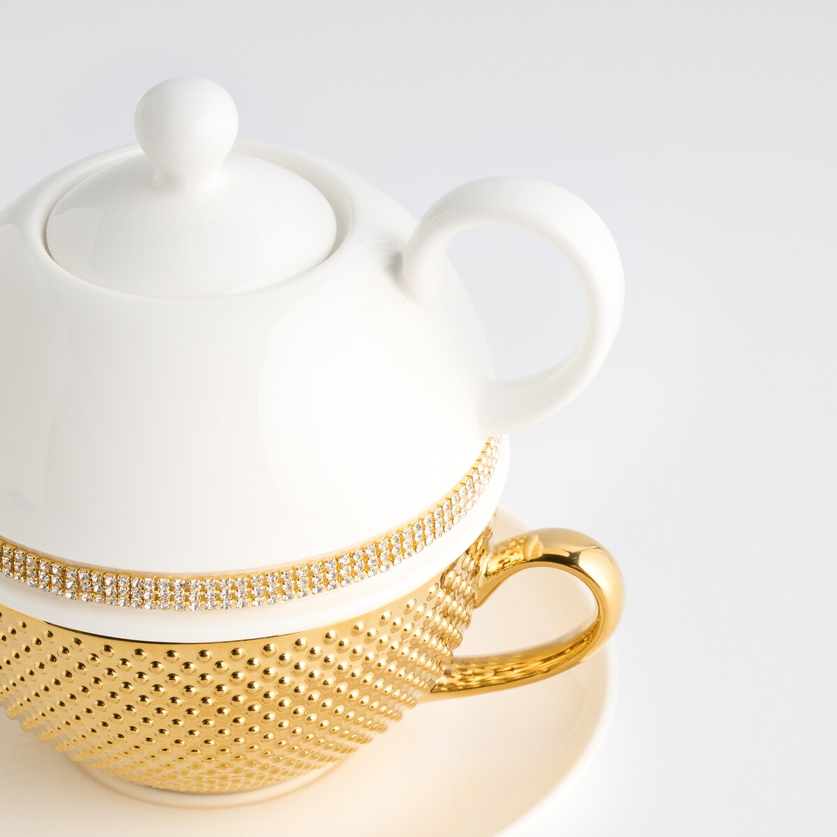 Czajniczek Z Filiżanką Glamtis gold