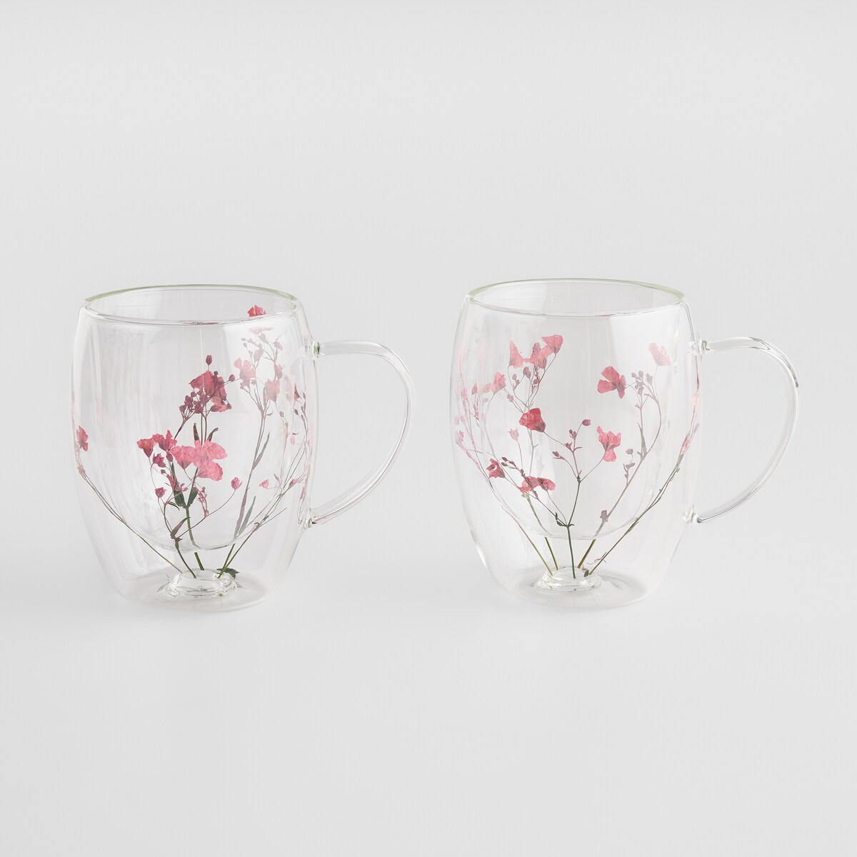 Komplet Szklanek Florrisa set z motywem kwiatowym