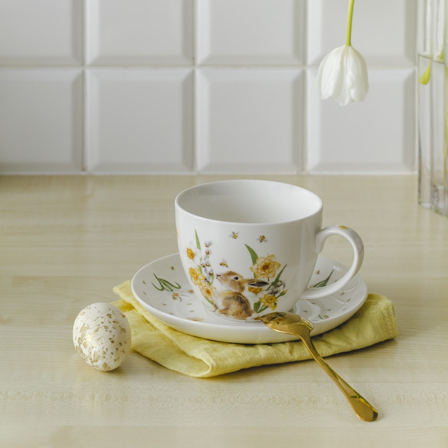 Filiżanka Ze Spodkiem Rabbiflowerso
