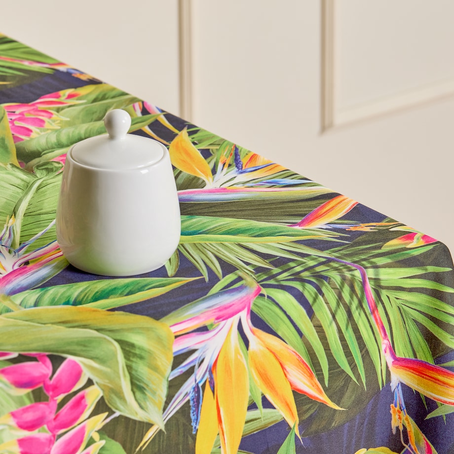 Obrus z nadrukiem Pasaro 130x180 cm z motywem tropikalnym