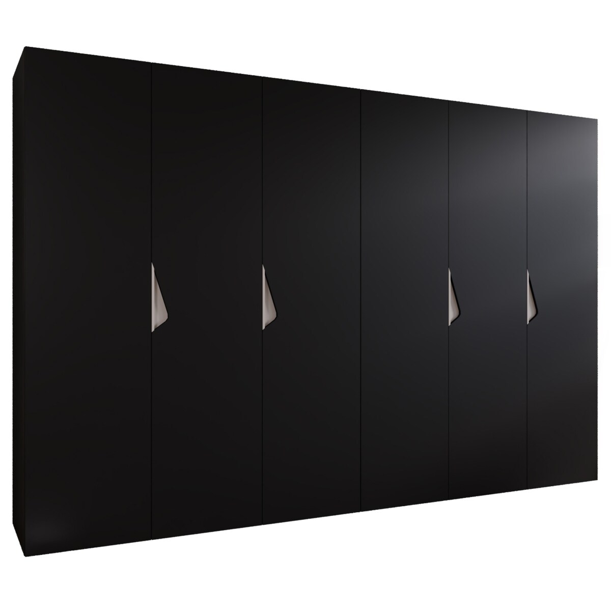 Szafa uchylna Sandi 1 300 (2X150) wys 202 cm Czarny + u Kaszmir