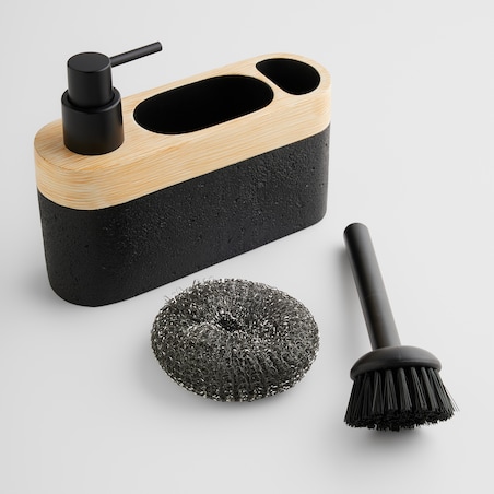 Dozownik Z Gąbką I Szczotką Bricko wood