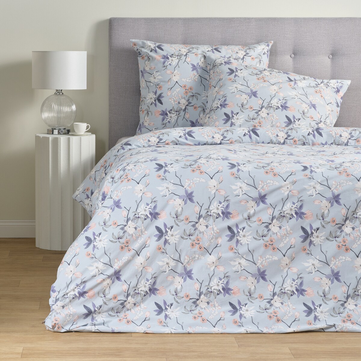 Pościel Bawełniana Morisa 160x200 cm z motywem kwiatowym