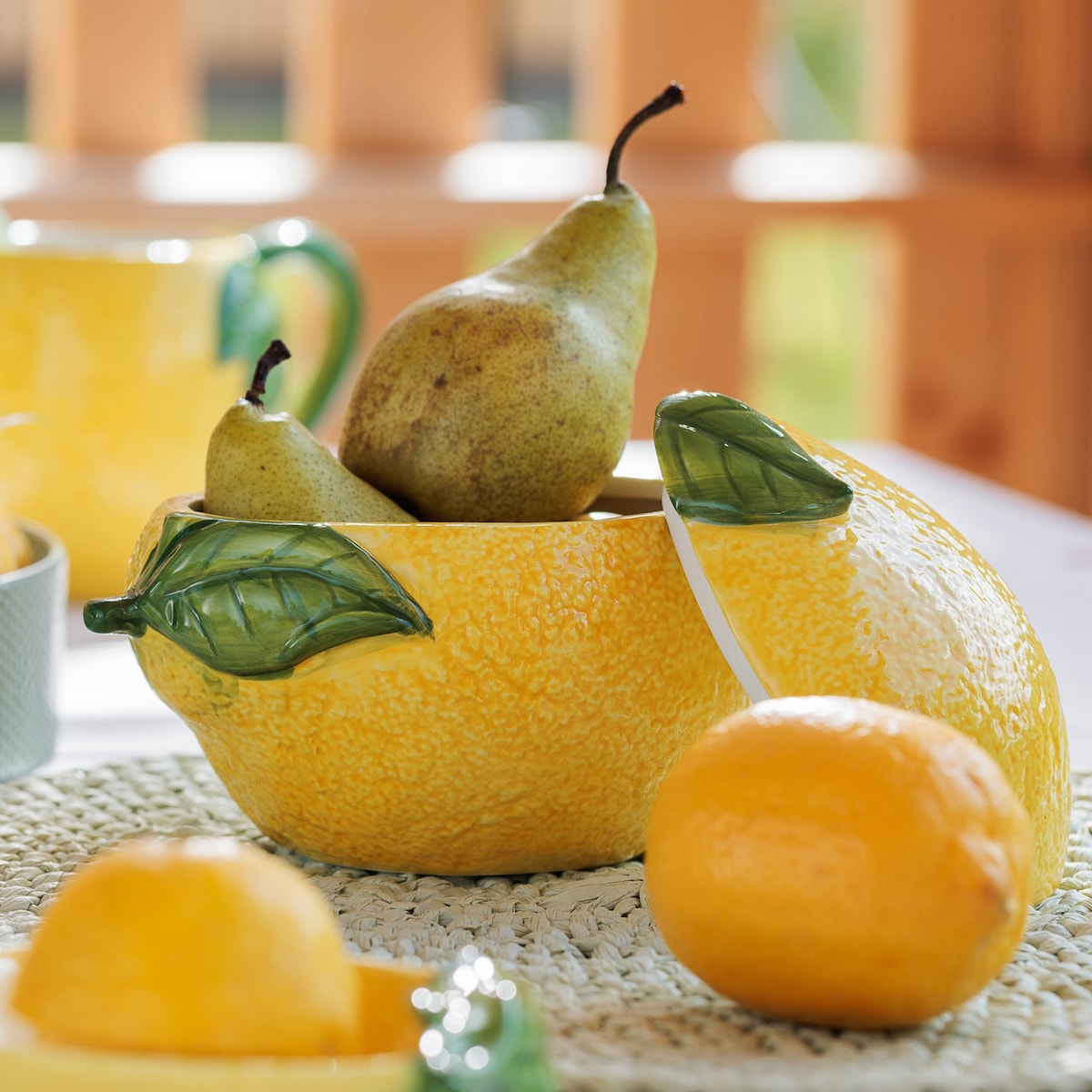 Pojemnik Lemoni ręcznie malowany