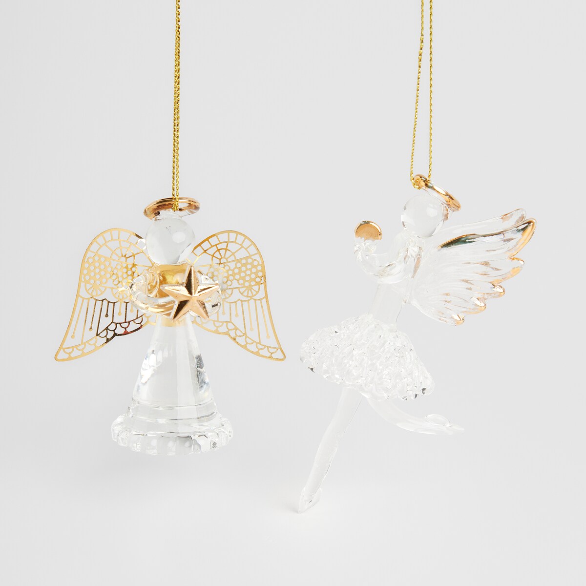 Dekoracja wisząca szklana Engel z motywem anioła