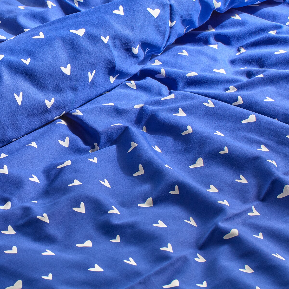 Pościel z bawełny satynowej Mallory 160x200 cm z motywem serc