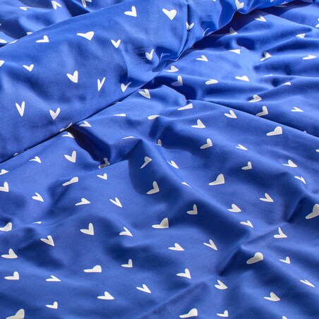 Pościel z bawełny satynowej Mallory 160x200 cm z motywem serc