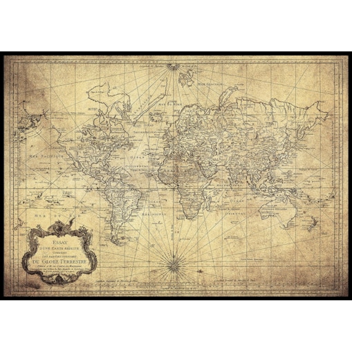 plakat vintage map 1778 30x40 cm