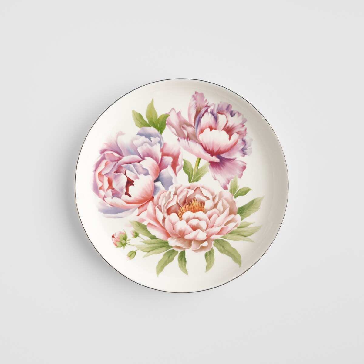 Talerz Deserowy Aurelis z motywem kwiatowym