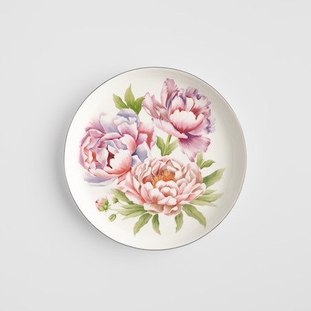 Talerz Deserowy Aurelis z motywem kwiatowym