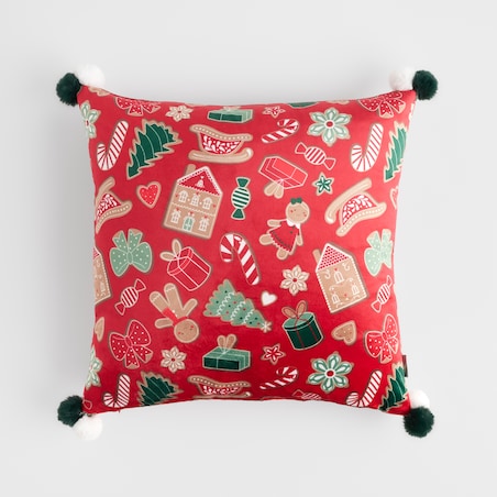 Poszewka z nadrukiem Ginno 45x45 cm z motywem piernika
