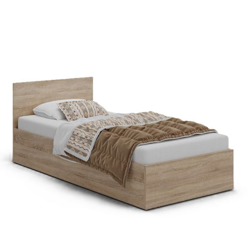 Łóżko do pokoju dziecięcego ALDO 90x200- dąb sonoma