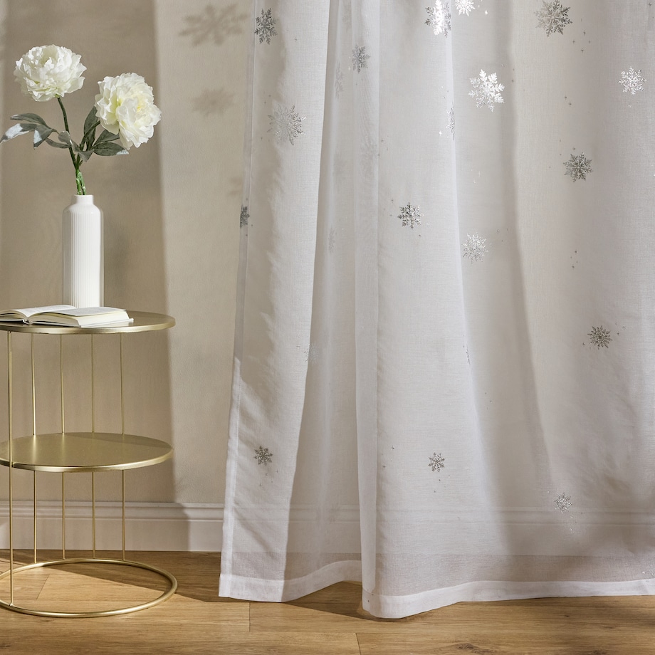 Firana z nadrukiem Frostello 140x250 cm