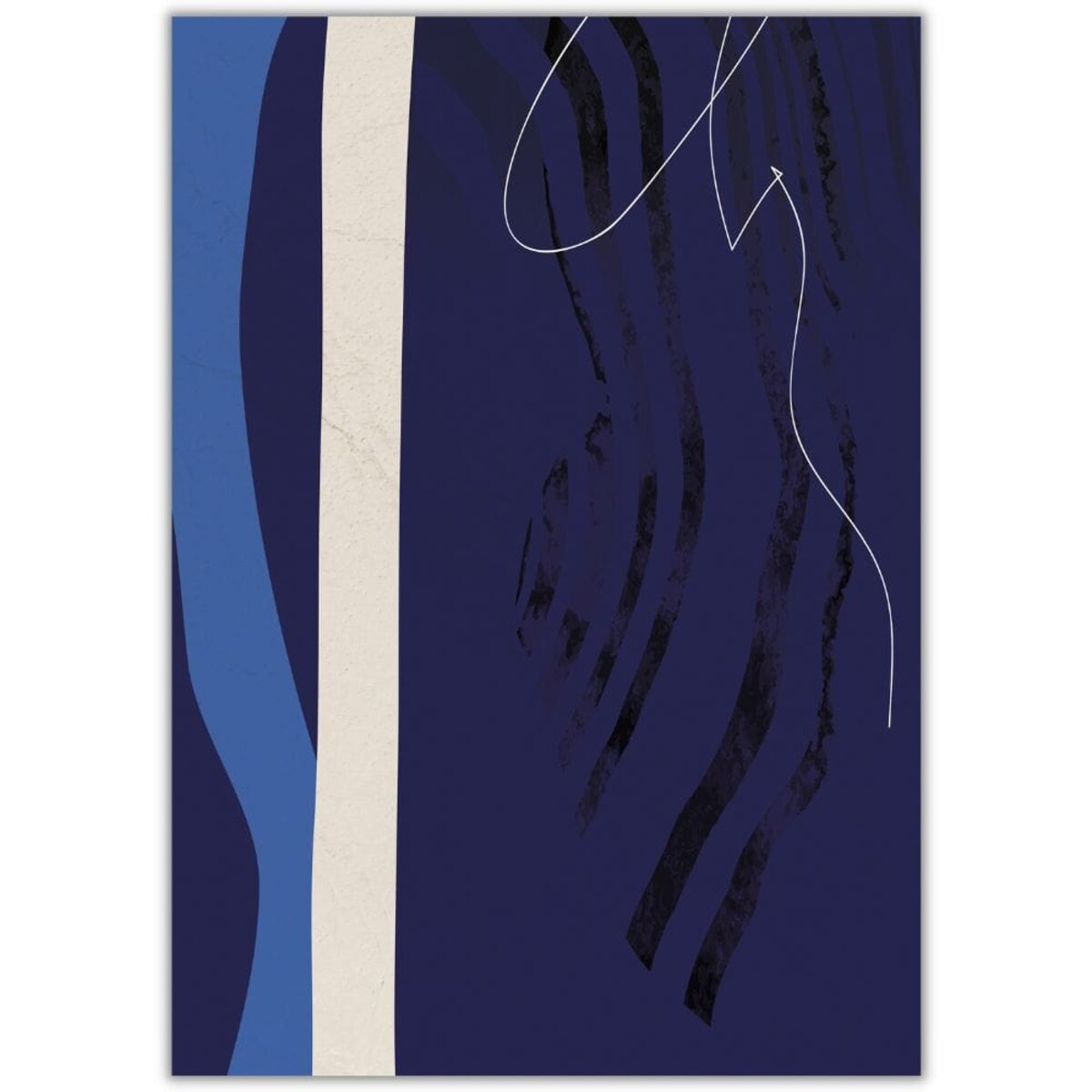 plakat geometric abstract 2 21x30 cm