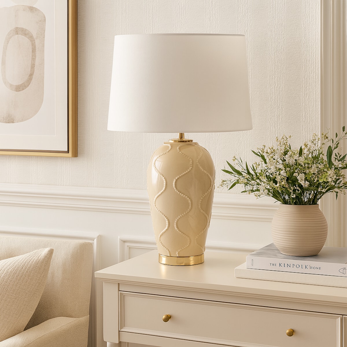 Lampa Stołowa Cirpi w groszki