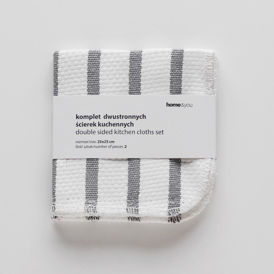 Komplet Ścierek Scrub 25x25 cm w pepitkę