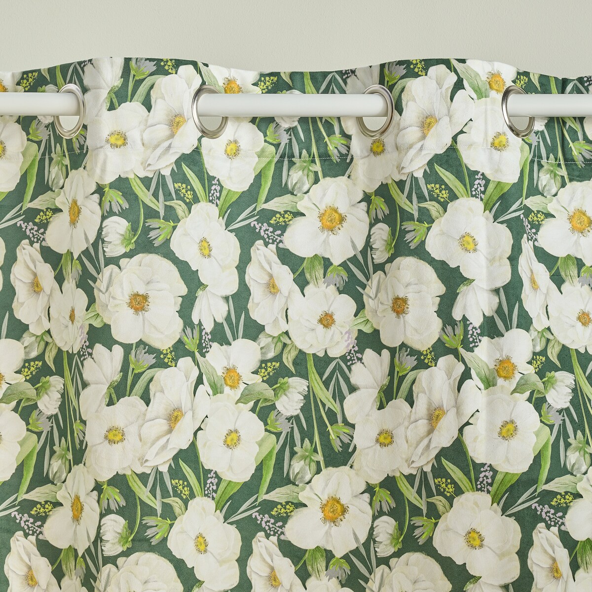 Zasłona z nadrukiem Emeris 140x250 cm z motywem kwiatowym