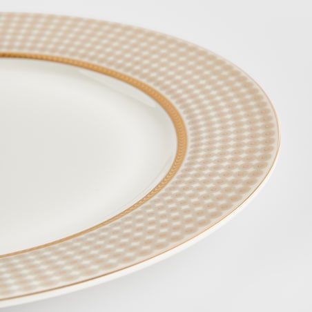 Talerz Deserowy Galanta z motywem geometrycznym