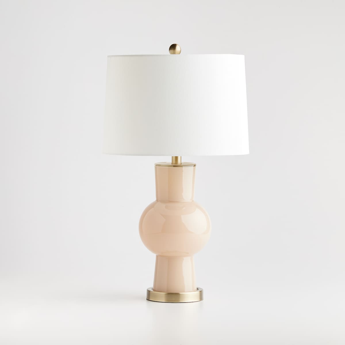 Lampa Stołowa Ze Szklaną Podstawą Blanche