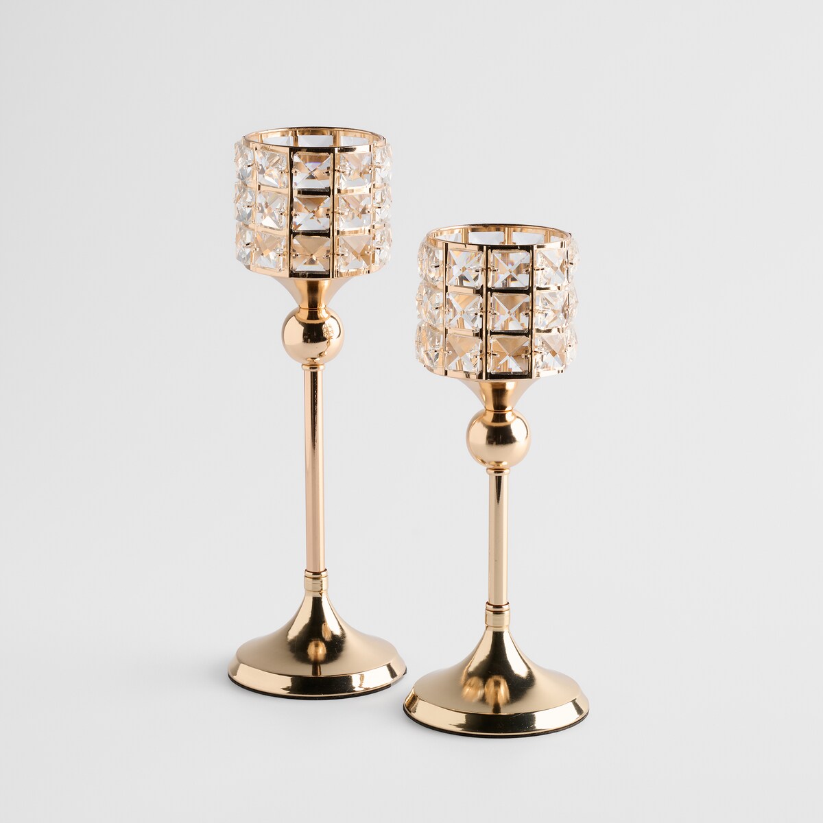 Świecznik Etienet z motywem geometrycznym