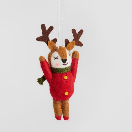 Dekoracja Wisząca Reniferi z motywem renifera
