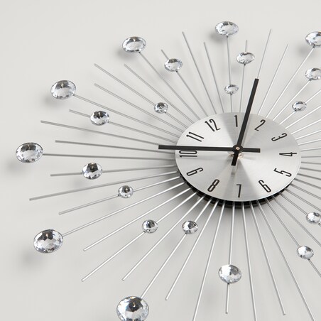 zegar ścienny z kryształkami cristala ø 50 cm