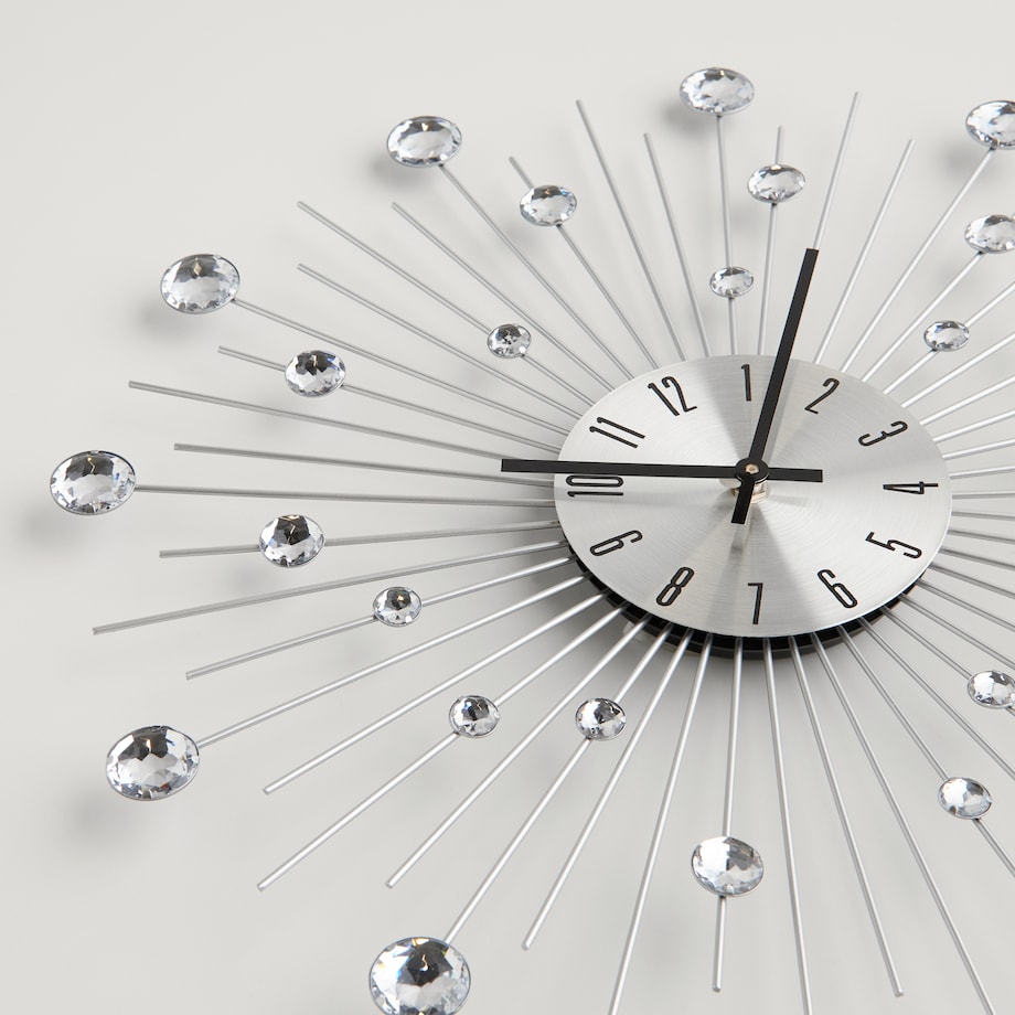 zegar ścienny z kryształkami cristala ø 50 cm