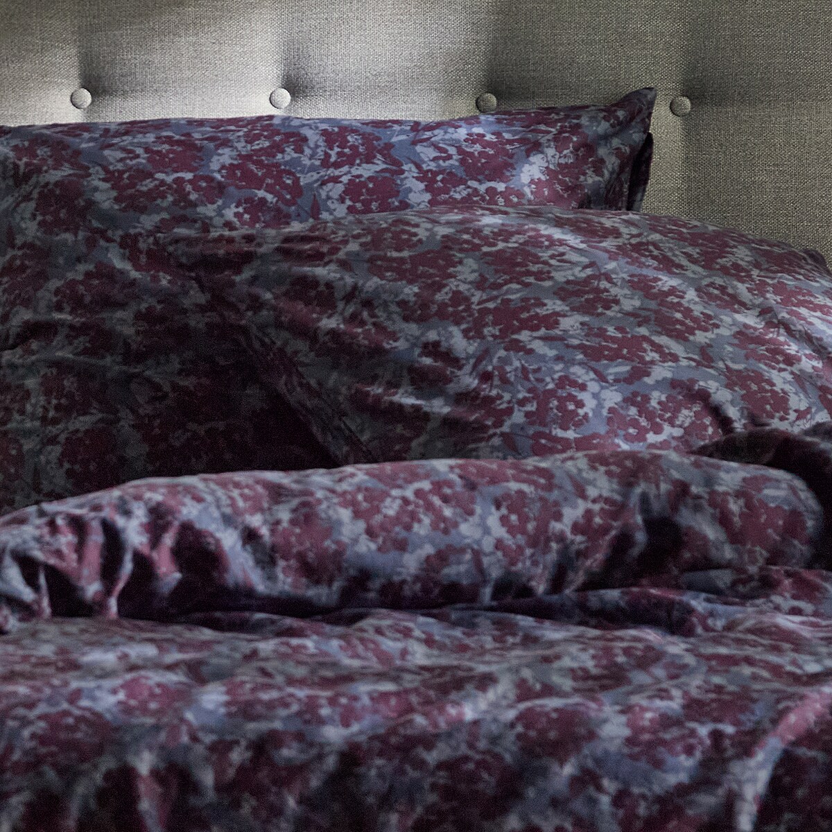 Pościel z bawełny satynowej Dariello 160x200 cm z motywem kwiatowym