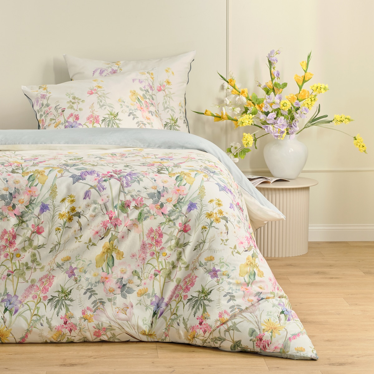 Pościel z bawełny satynowej Gardenblum 160x200 cm