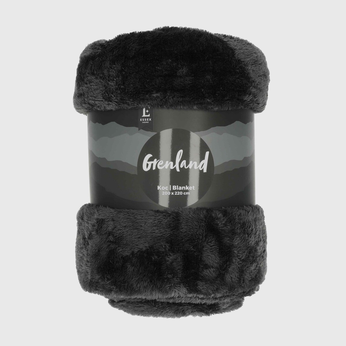 Jednokolorowy koc Grenland VI 200x220 cm