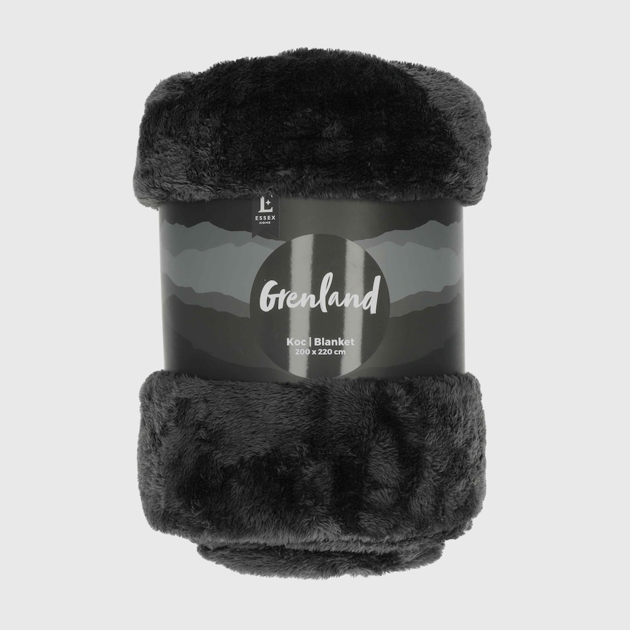 Jednokolorowy koc Grenland VI 200x220 cm