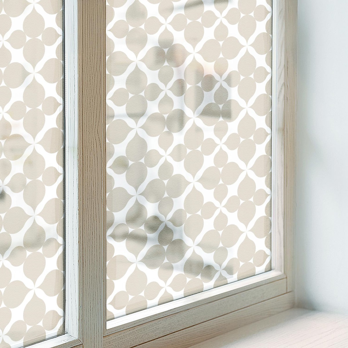 Naklejka okienna chroniąca prywatność - Abstrakcyjna harmonia geometria nowoczesna