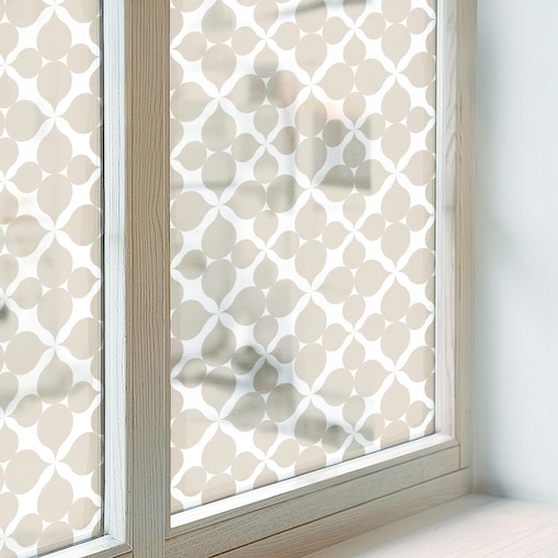 Naklejka okienna chroniąca prywatność - Abstrakcyjna harmonia geometria nowoczesna