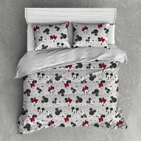 Pościel Satynowa Mikimouse 160x200 cm