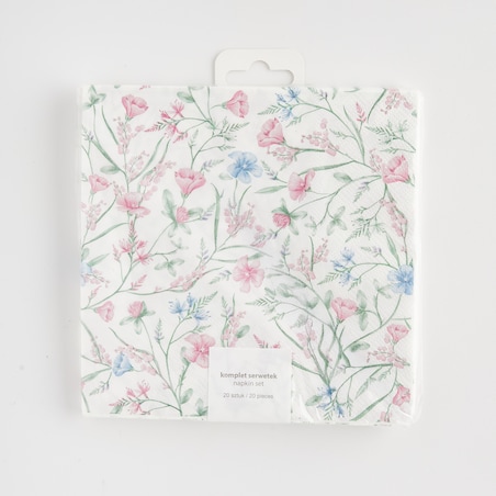 Komplet Serwetek Kiros z motywem kwiatowym