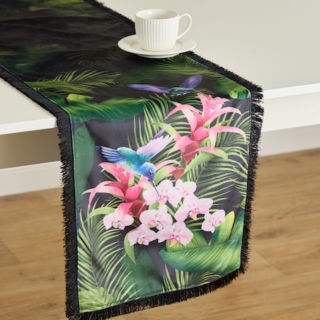 Bieżnik z nadrukiem Tripio 35x180 cm z motywem tropikalnym