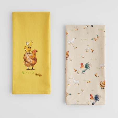 Komplet Ścierek Alti 45x65 cm z motywem zwierzęcym