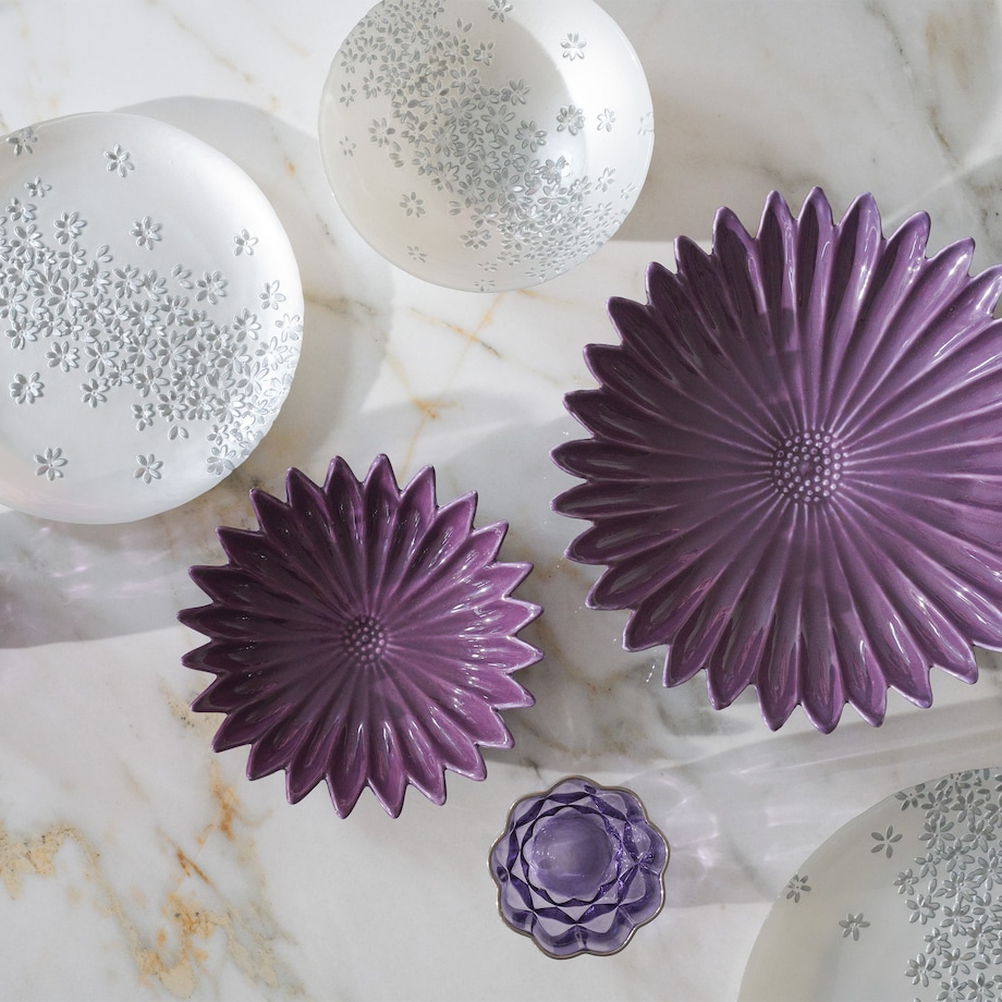 Miska Flosy z motywem kwiatowym