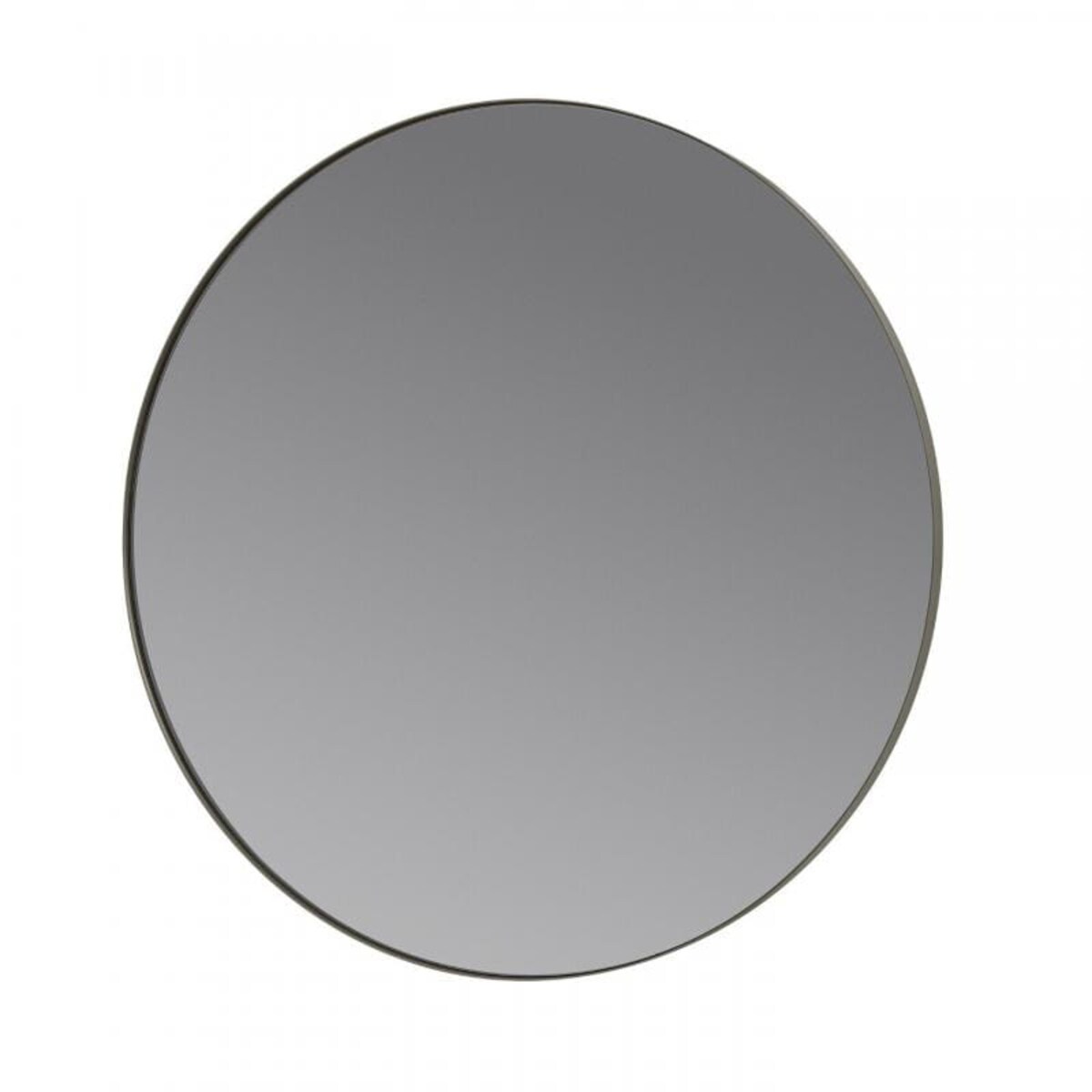 Lustro ścienne dymione RIM - steel grey, 80 cm