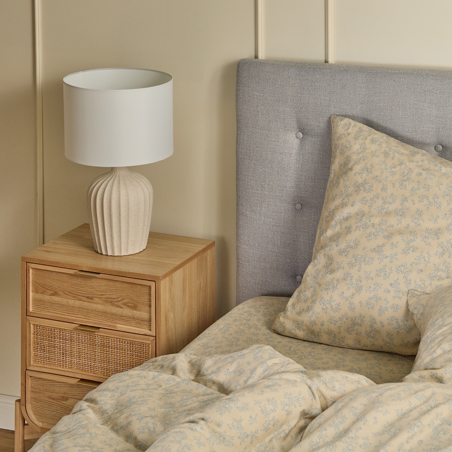 Pościel z bawełny satynowej Rosmarin 200x220 cm z motywem roślinnym